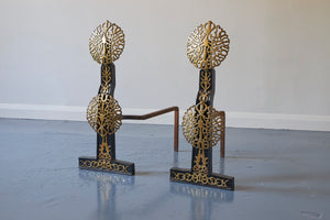 Pair of Arts and Crafts Andirons