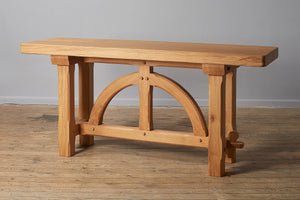 A Bespoke French Oak Pugin Console Table