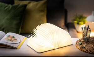 Mini Smart Book Light (Linen Fabric)