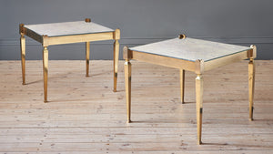 A Pair of 1960s Brass Side Tables