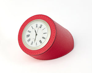 Desk Clock Golf Red