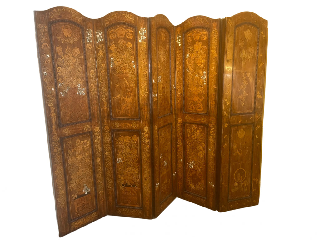 Dutch marquetry screen – Augustus Brandt