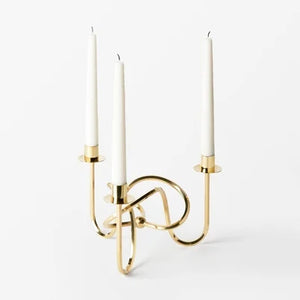 6 -Arm brass candle holder