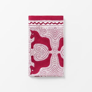 Red and white Cotton Napkins