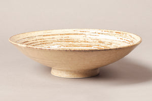Concentric Cream Ringed Bowl